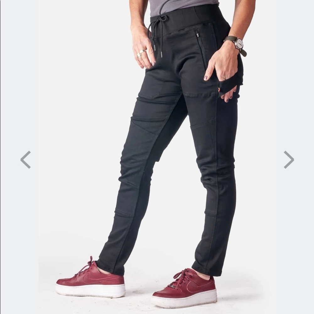 NWT Black Dovetail Christa DIY performance modal work pants